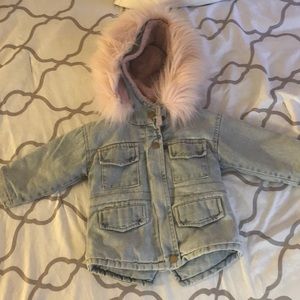 Beautiful denim lined coat